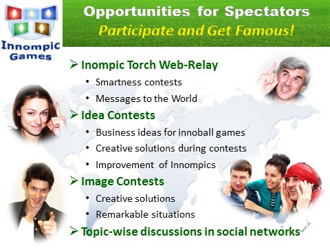 Innompics - Innompic Web Games - Partiicipation Opportunities for Actators - Active Spectators