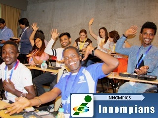 1st Innompic Games Pune India socializing eating joy fun Innompics Gesture