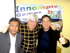 Joyful business trainers Innompic training Vadim Kotelnikov Russia, Othman Ismail Malaysia, Kim Peng Fu Singapore, UniKL