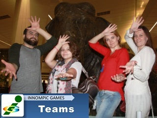 1st Innompic Games gesture Russia Team New Delhi airport, Ksenia Kotelnikova Magomed Gamzatov Maria Kalyanova Diana Puchkova Российская инномпийская команда-чемпион