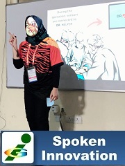 Spoken Innovation contest Innompic Games Farah Jazlina, Malaysia